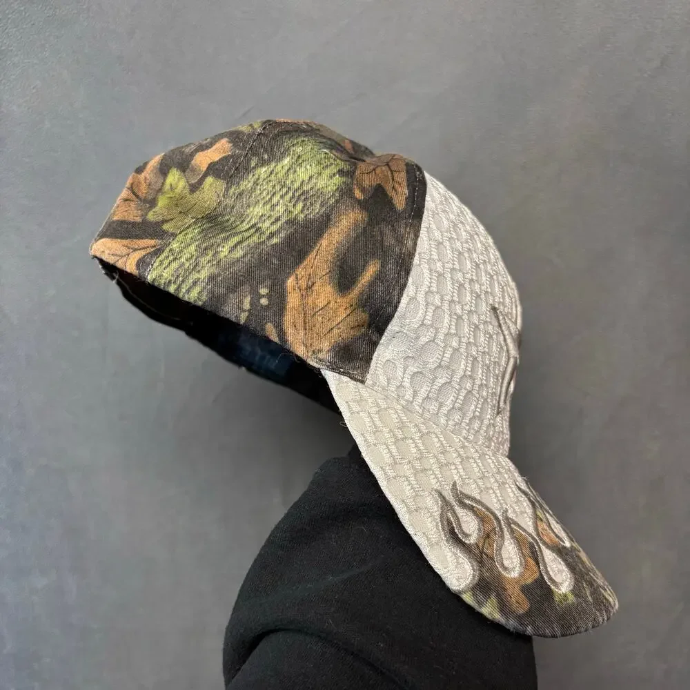 Texas Star Camo Flame Star Hat Ocean Brand Adjustable Strapback Rockabilly
